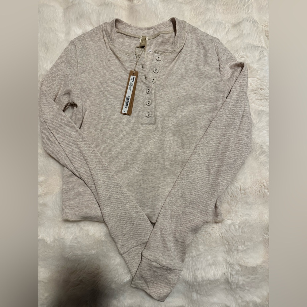Skims Cotton Rib Long Sleeve